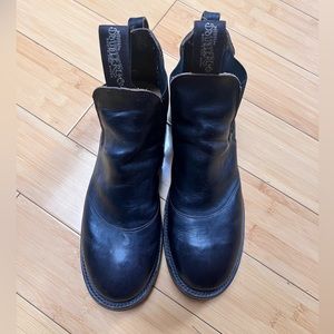 Ralph Lauren Hand Burnished Leather Chelsea Unisex Boots